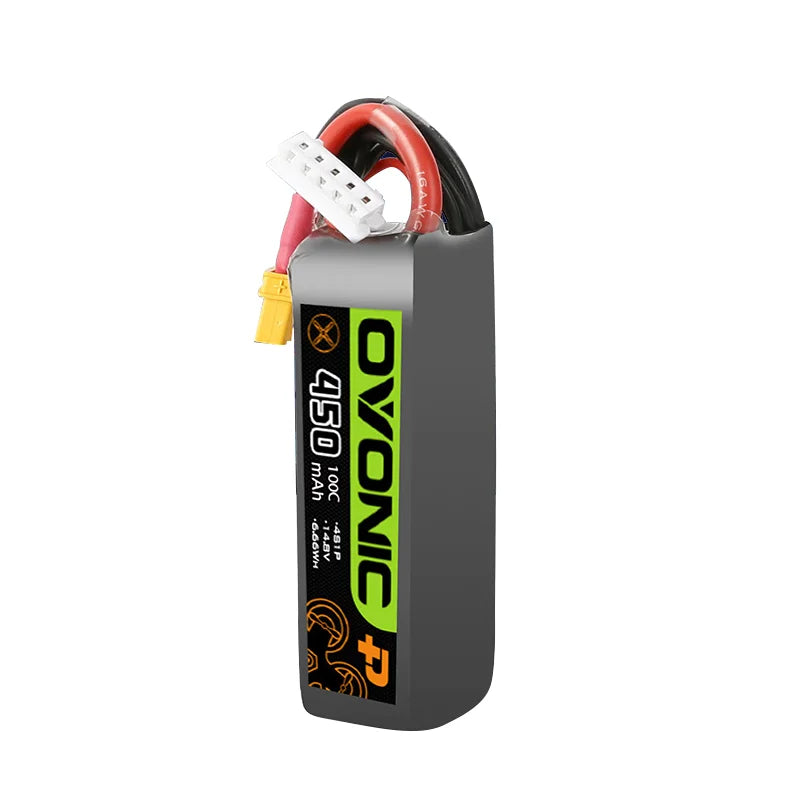 Fpv OYONIC 450mAh 100C 4S XT30バッテリー4個 Ovonic 14.8V 4S 450mAh 100C LIPO ドローン バッテリー XT30