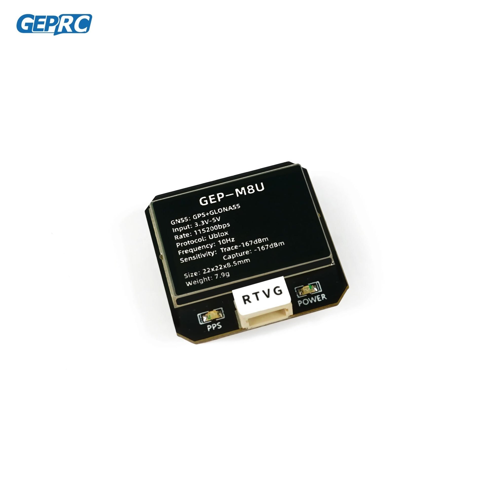 GEPRC GEP-M8U GPS Module, GPS+GLOMASS GNSS: 3V-SV 115zo0