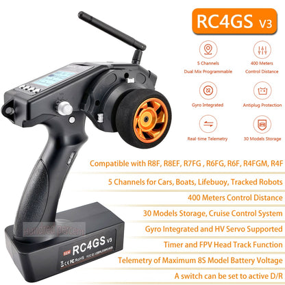 RadioLink RC4GS V3, RC4GS v3 5 Channels 400 Meters Dual Mix Programmable Control Distance