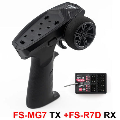 FLYSKY FS-MG7 Transmitter 2.4G 7CH ANT RC Car Boat Remote Controller with FS-R7D Receiver for RC Car Boat DIY Accessories