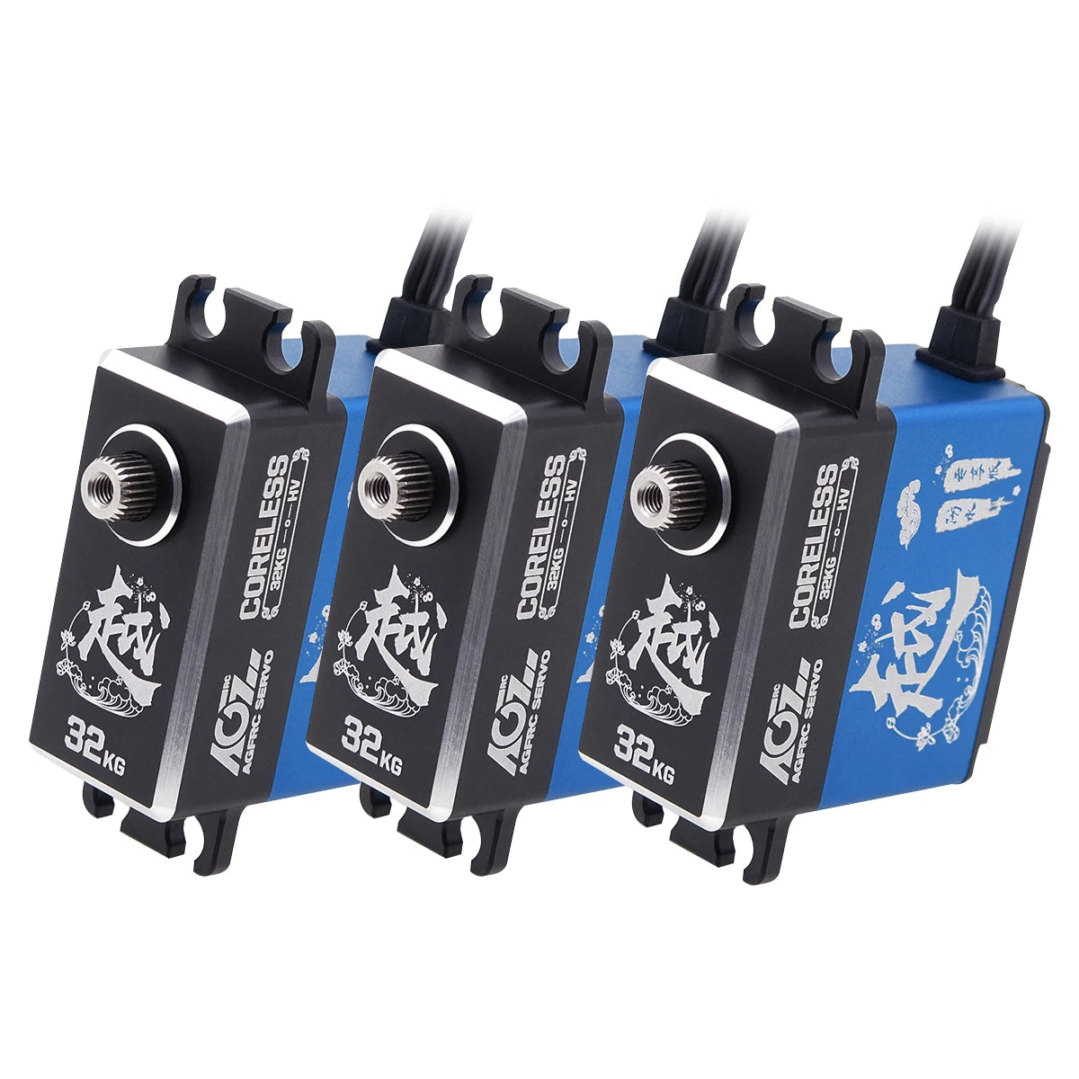 AGFRC A73CHLW Limit Edition - 32KG Digital Coreless High Torque 1/10 HV Programmable Waterproof Steering Servo for RC Car Boat