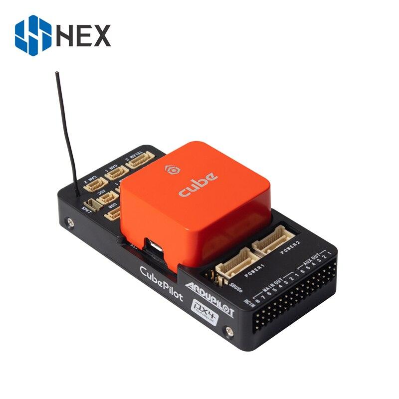 PX4 HEX Pixhawk Cube - Orange+ Here 3 GPS GNSS m8p W/ ADS-B Carrier Board Support S. Bus CPPM DSM Flight control - RCDrone