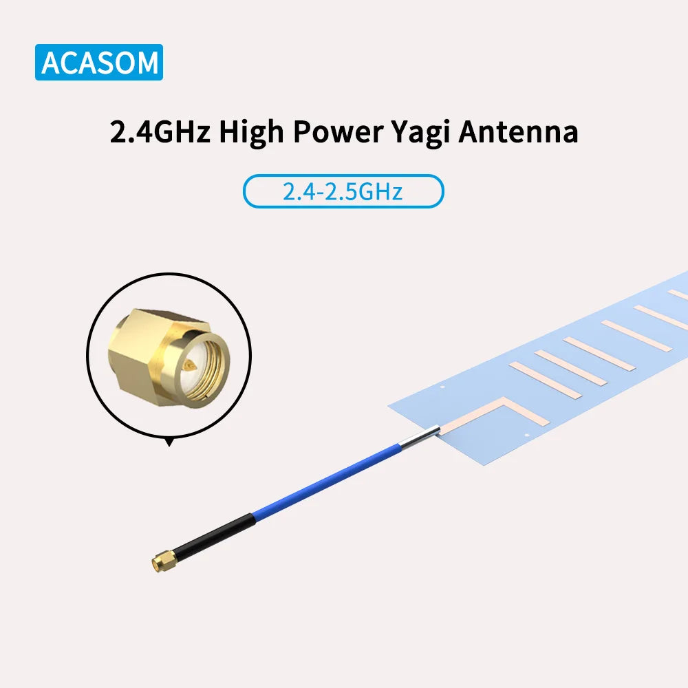 ACASOM 2.4GHz High Power Yagi Antenna 2.4-2.5