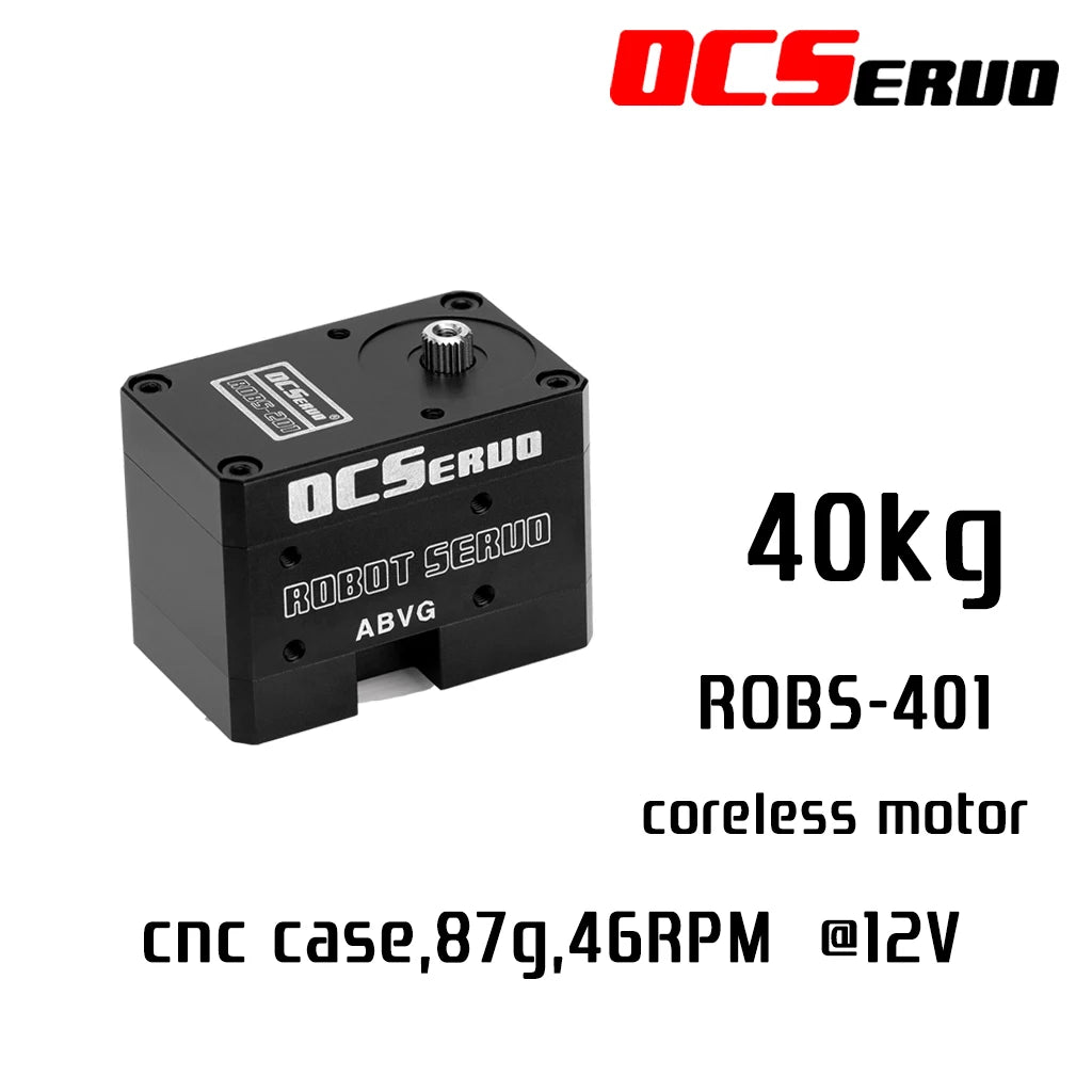 OCServo, ROBS-401 coreless motor cnc case,87g,46RPM
