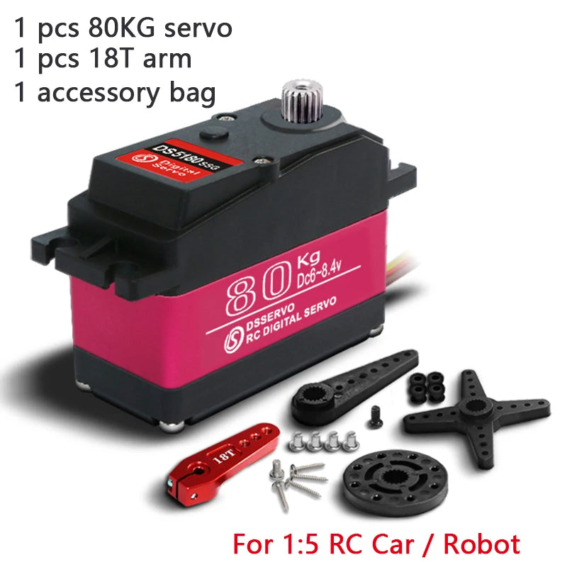 DSServo DS5180 - 80Kg high torque Digital Servo for Redcat HPI Baja 5B SS RC servo Car compatible SAVOX-0236