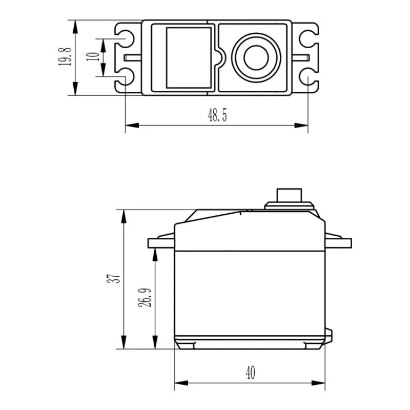 HappyModel HD-S006 Servo - 6KG Digital 180Degree 5V-8.4V Servo with Universal Plug for JR Futaba RC Airplane Helicopter Drone