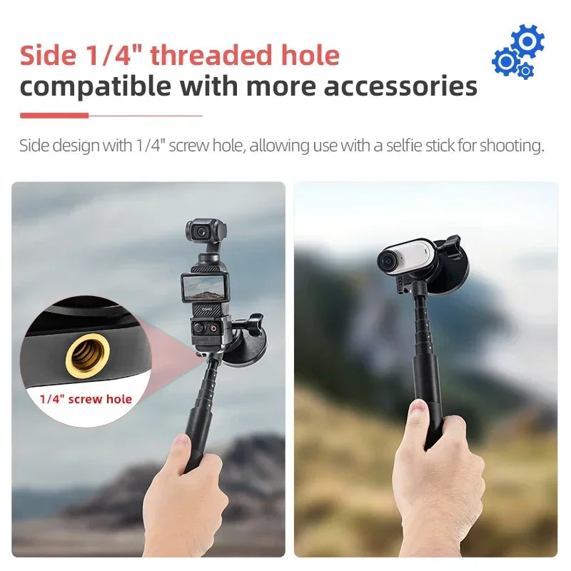 STARTRC Magnetic Mount Bracket, Magnetic mount with 1/4" thread for versatile accessories and selfie stick use