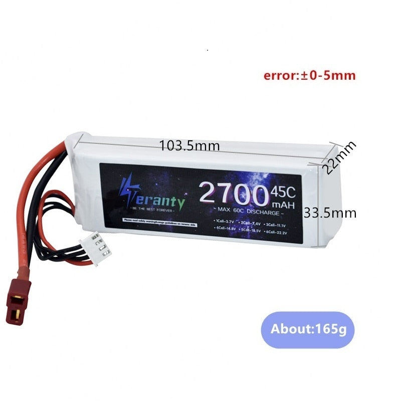 2700 45C MAH Max60C DISCHARGE 33.5mm J-TI