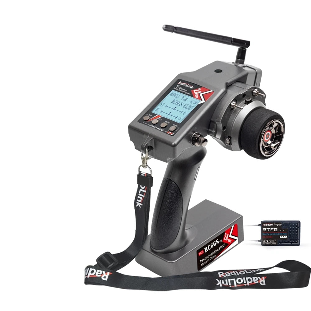 Radiolink RC6GS V3 - 2.4 グラム 7 チャンネル RC ラジオ送信機と Radiolink RC6GS V3 - 2.4 グラム 7 チャンネル RC ラジオ送信機と
