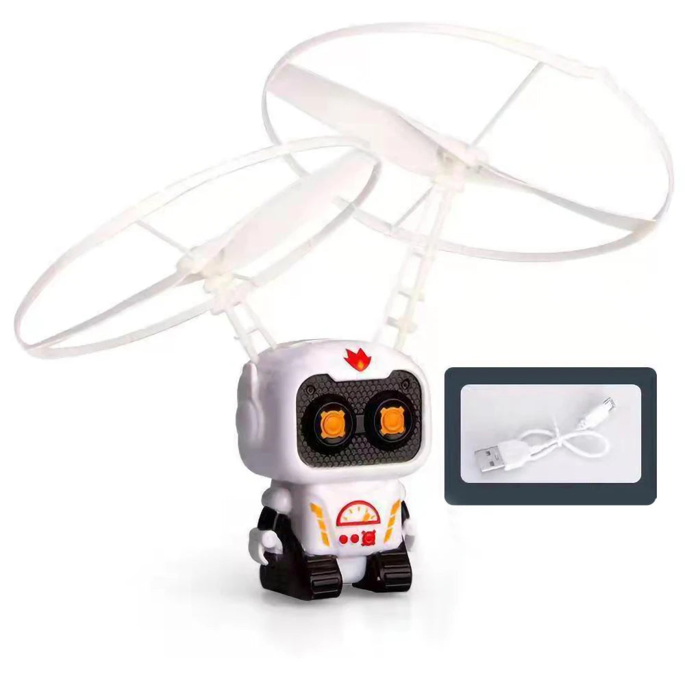 Mini Astronaut Drone with Lights - Aircraft Suspended Induction Spaceship Robot Helicopter Toy Gift for Kids