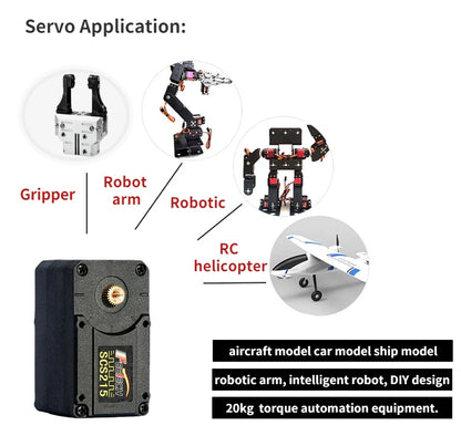 Feetech SCS225-C006, Servo Application: Robot Gripper arm Robotic RC helicopter aircraft model car model