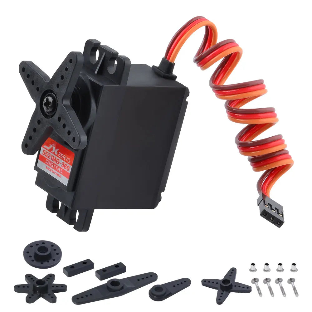 JX サーボ PDI-5521MG - 6V 20KG 360 度失速トルク標準アナログサーボ