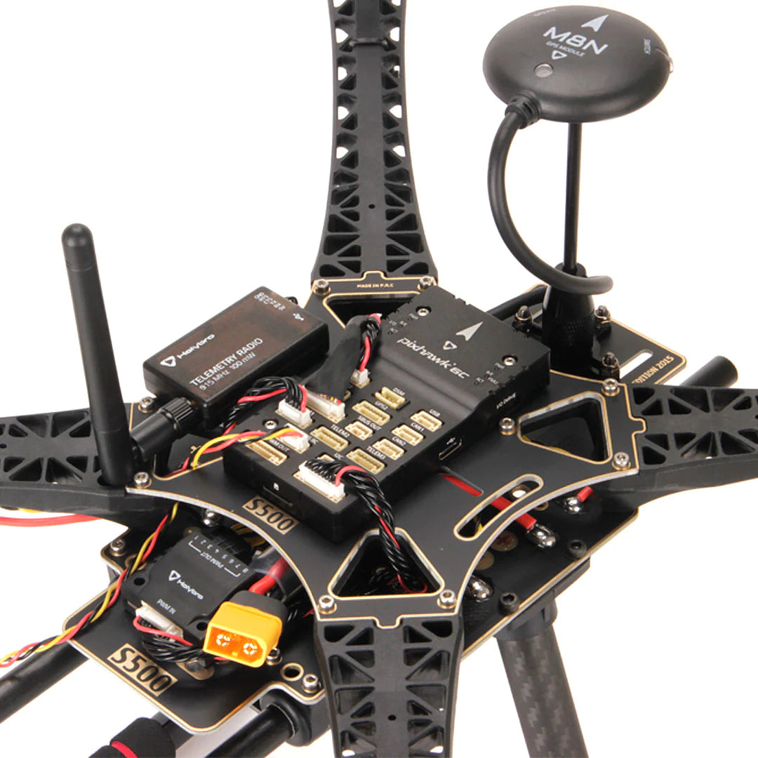 Holybro S500 V2 Development Kit - With Pixhawk 6C M10 GPS Module SiK Telemetry Radio V3, Can Dev as Industrial Drone