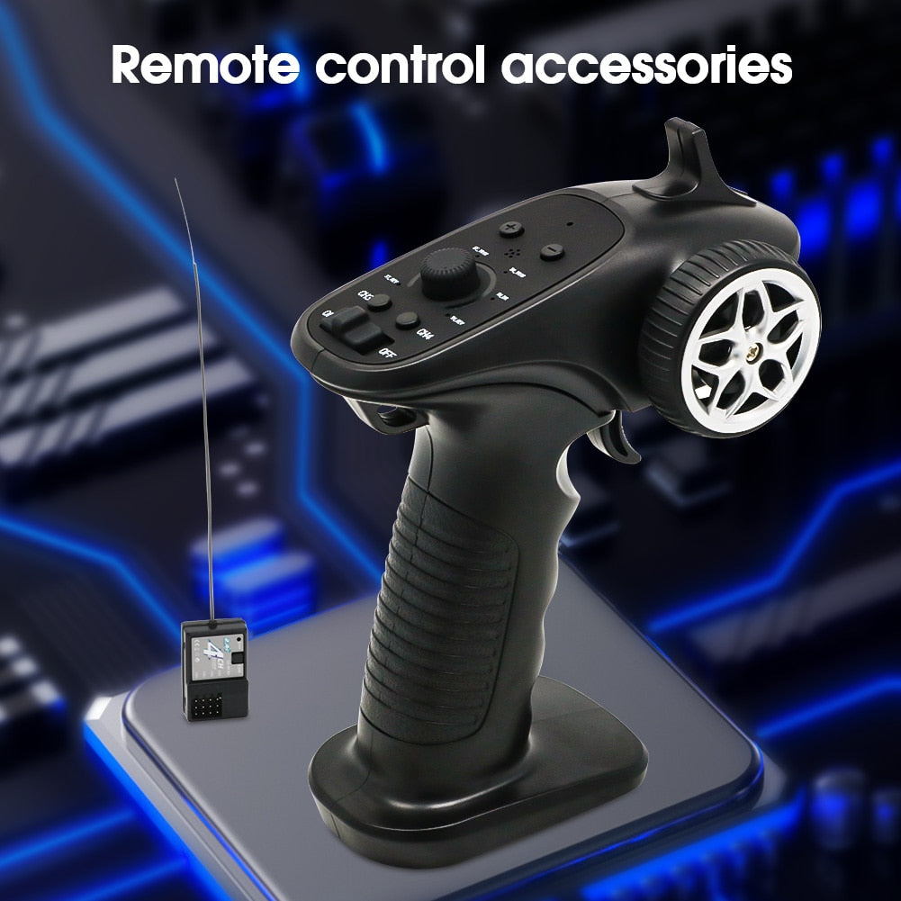 TX4 2.4GHz 4CH Radio System Transmitter Controller Remote Control w/ Receiver For RC Car Boat
