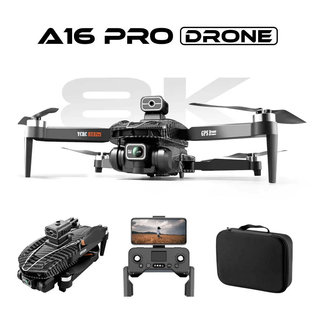 Drone télécommandé avec drone aérien sans tête pliable à double caméra avec  moteur sans balais 