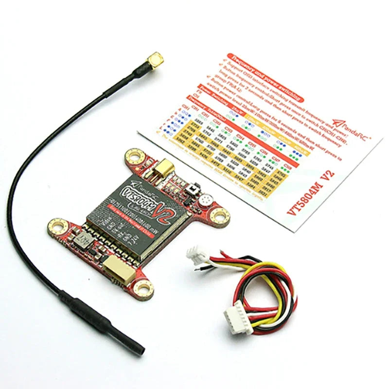 PandaRC VT5804M V2 VT5804 HV MAX VTX - FPV Video Transmitter 5.8G 48CH 25/100/200/400/600mW Switchable OSD Adjustable SMA MMCX VTX