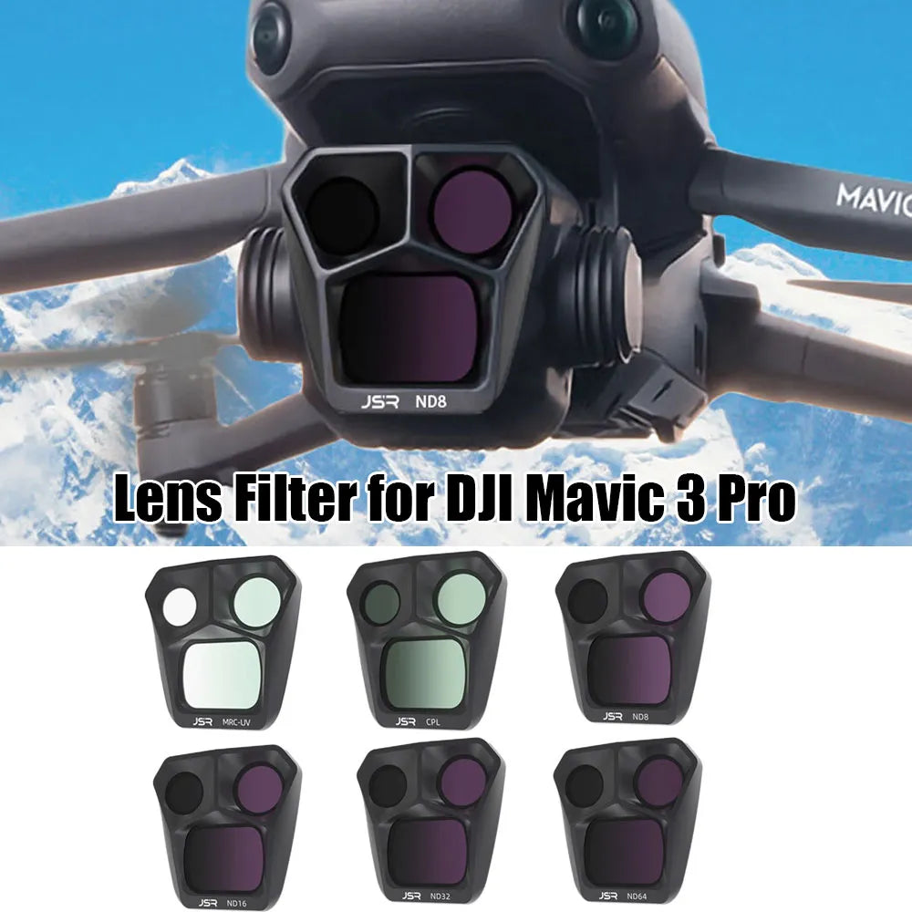 Camera Filter Set for DJI Mavic 3 Pro Camera - Optical Glass Lens MCUV CPL ND8 ND16 ND32 ND64 NDPL Night Filters Accessoires