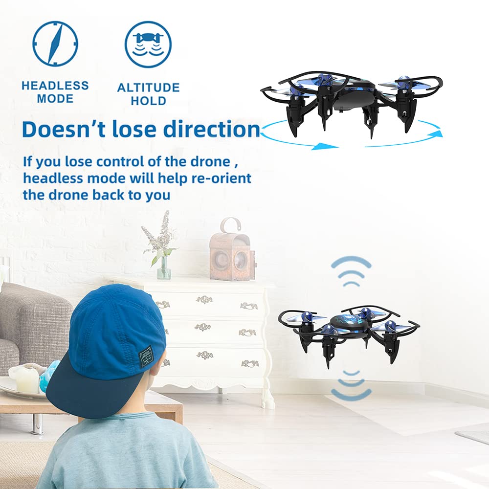 if you lose control of the drone headless mode will help re-orient the drone