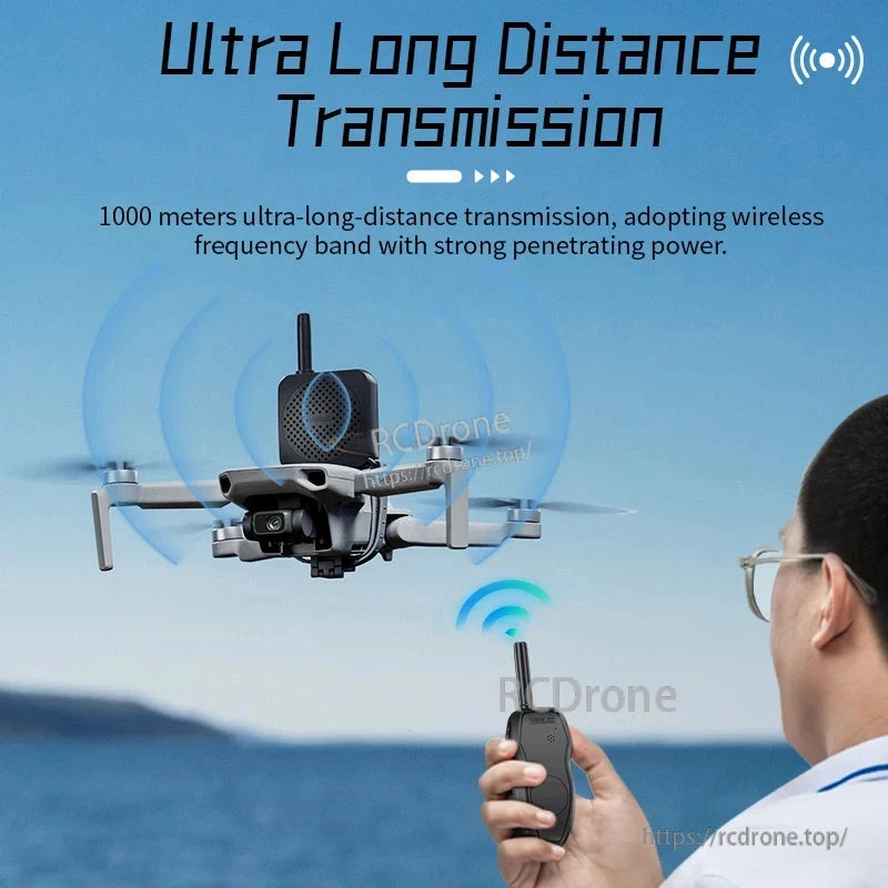 Altavoz inalámbrico STARTRC para dron, compatible con DJI Mini 4K/Mini 4 Pro/Mavic 3 Pro/Air 3S, alcance 1000 m, 120 dB, 66 g