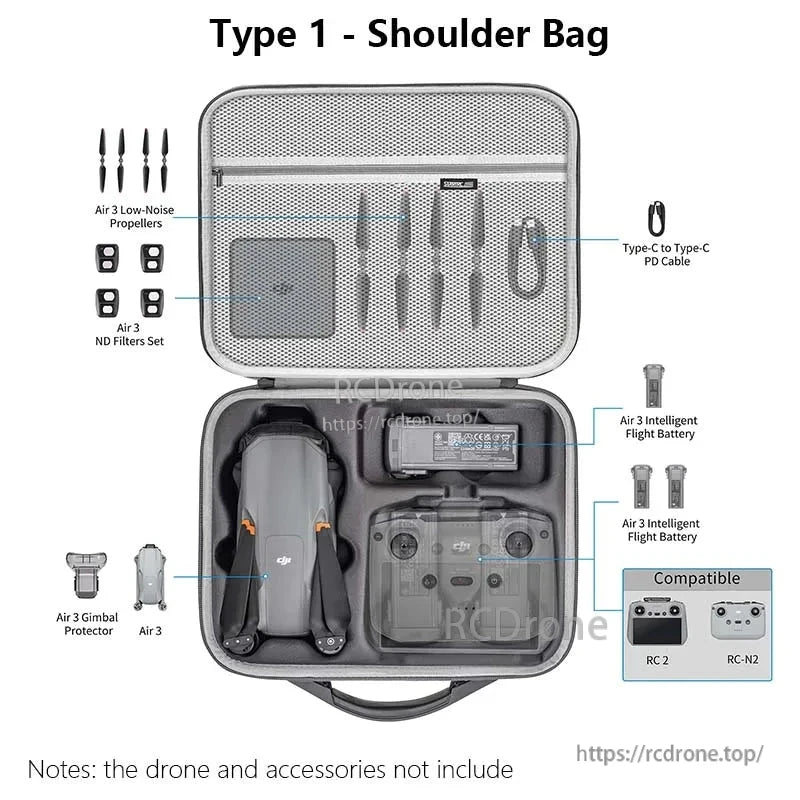 Introducing the STARTRC Shoulder Bag for DJI Air 3 drone owners, providing ample storage and protection.