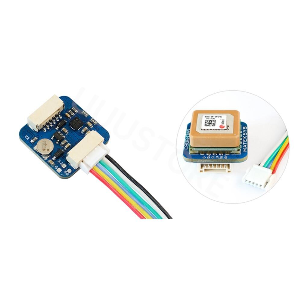 20X20mm MATEK M10Q-5883 GNSS GPS Module - Magnetic Compass QMC5883L M8Q Update f/ RC Model Airplane FPV Freestyle Long Range Drone