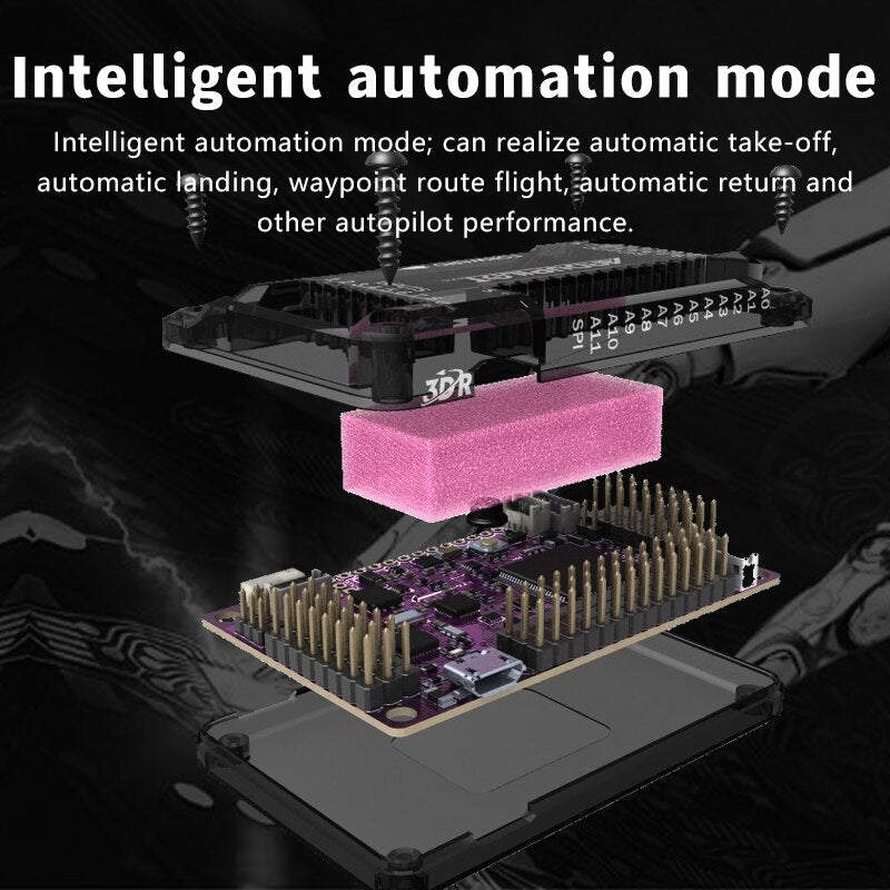 Intelligent automation mode; can realize automatic take-off; automatic landing; waypoint route flight,