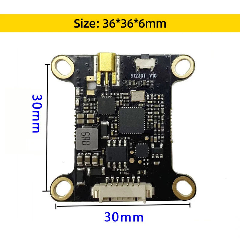 5.8GHz 1.6W FPV VTX, Size: 36*36*6mm Si2J0t_ Vic 7 8 30