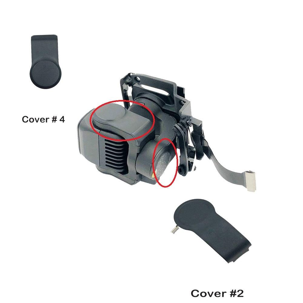 Gimbal Parts for DJI Mavic Air 2 - Gimbal Camera Motor Side/Back Cover Cap Set Lens Glass Ring Signal Flexible Cable (Used ) - RCDrone