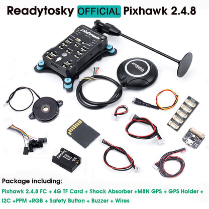 Package includes: Pixhawk 2.4.8 FC 4G TF Card Shock Absorber