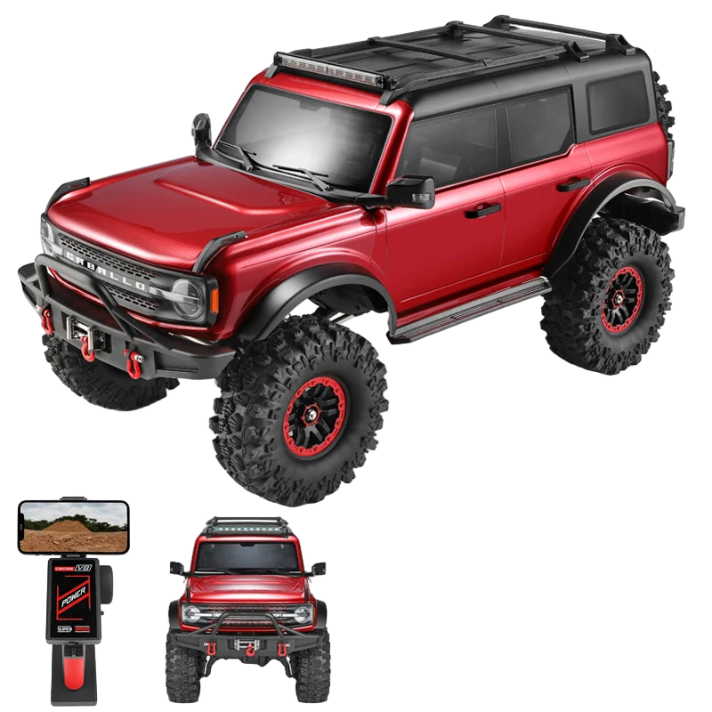 WLtoys 104020 RCカー 1/10 4x4 オフロードクローラー、2.4G 4WD、7.4V