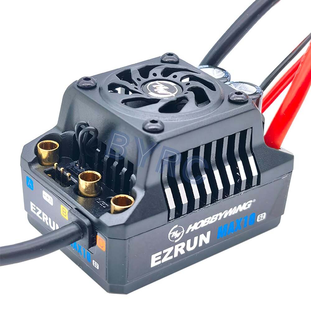 HobbyWing EZRUN MAX10 G2 80A Sensored Brushless ESC - With 3652 SD G3 5400/4100/ 3300KV Brushless Motor For 1/10 RC Car