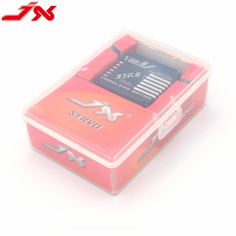 JX Servo CLS-12V7337 - 37kg.cm@14V Large-Torque Full CNC Metal High Precision Steel Gear Digital Coreless Servo for RC Cars Helicopter