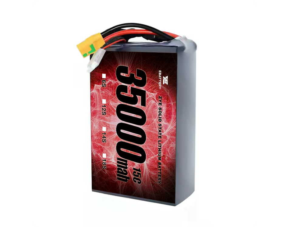 ZYE 6S / 12S / 14S / 18S 35000mAh 15C LI-HV Solid State LiPo Battery