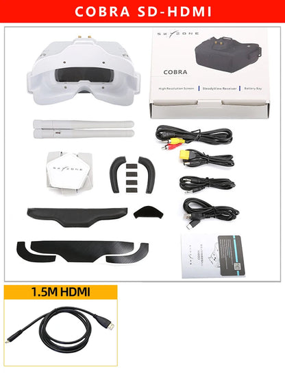 SKYZONE Cobra X V4 Goggle, COBRA SD-HDMI COBRA Mign Reto etioc scr