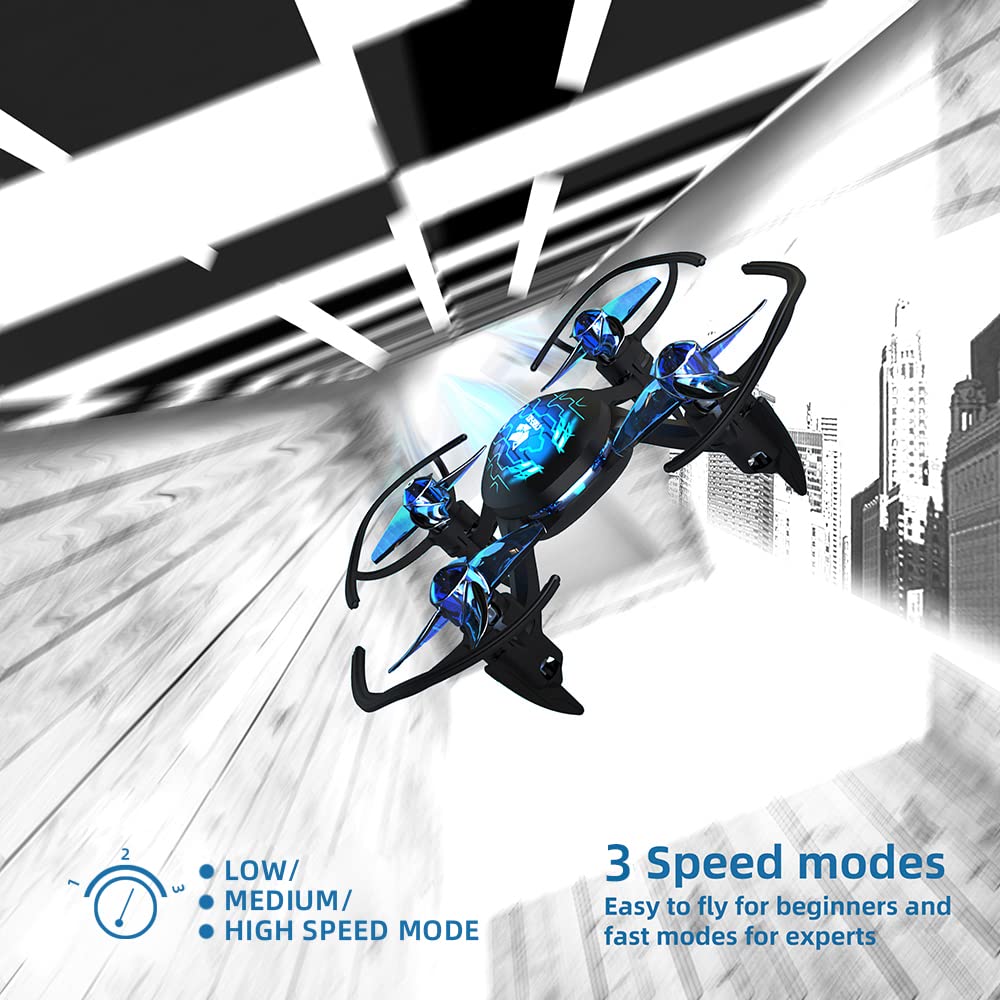 LOW/ 3 Speed modes MEDIUM/ Easy to fly for beginners and HIGH S