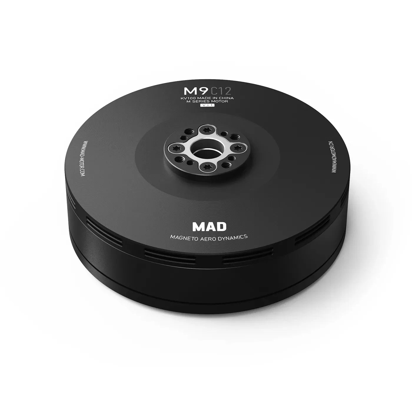 MAD M9C12 IPE V3.1 Brushless Motor, High-performance brushless motor for agricultural drones with 110KV voltage and 13.7KG maximum thrust.
