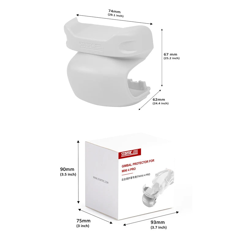 Lens hood cap for DJI Mini 4 Pro camera with anti-glare sunhood and protective cover made of ABS material.