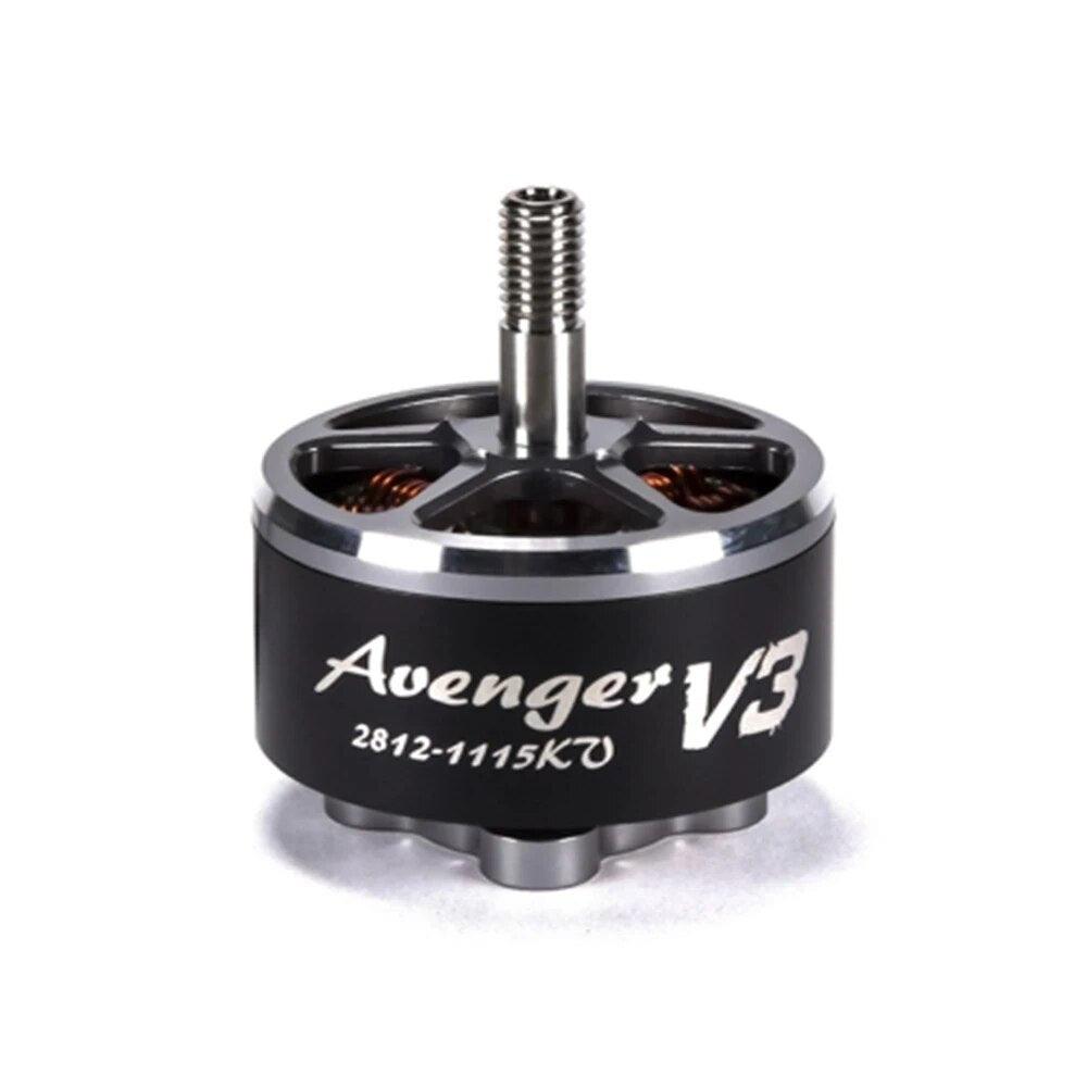 Brotherhobby Avenger 2812 V3 900KV / 1115KV Brushless Motor 5-8S Titanium Alloy hollow shaft 7-9inch Propeller for RC FPV Drone - RCDrone