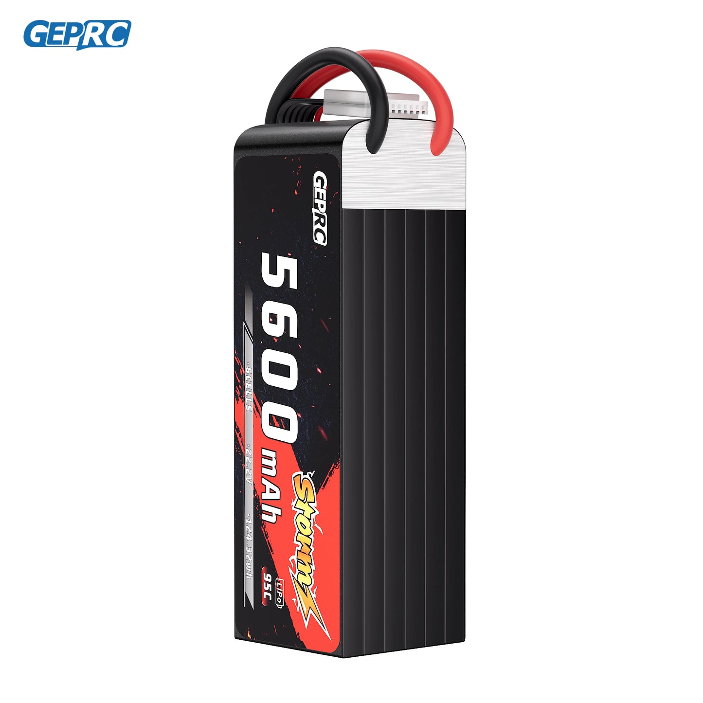 GEPRC Storm 6S 5600mAh 95C Lipo Battery - Suitable for 3-5Inch Series Drone RC FPV Quadcopter Freestyle Drone Accessories Parts