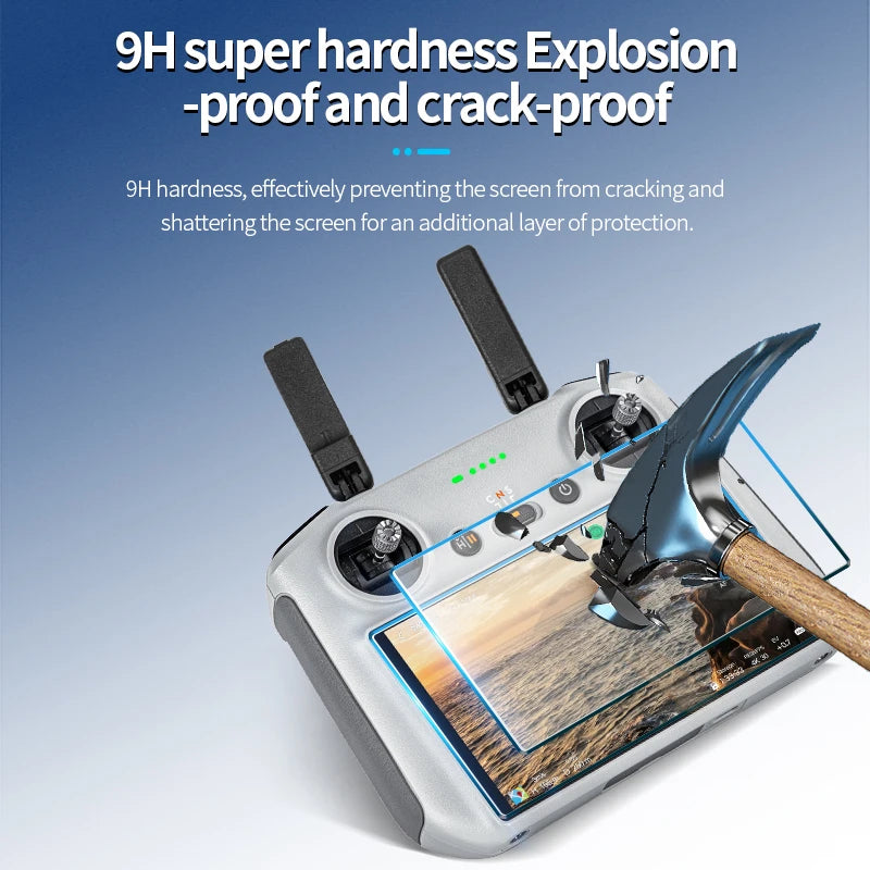 9H hardness tempered glass protects screen from cracks and shattering.