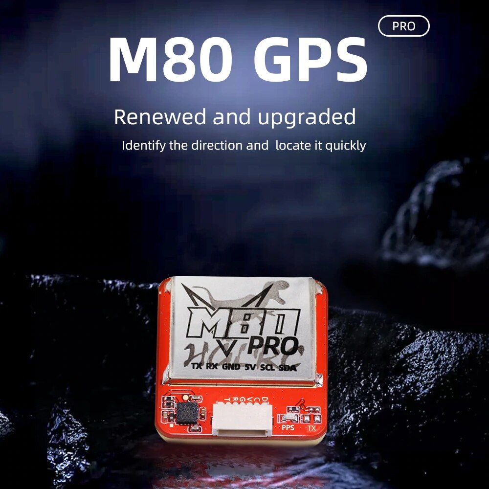 HGLRC M80 PRO M80PRO GPS - QMC5883 Compass With GLONASS GLILEO QZSS SBAS BDS Receiving Format 5V Power For FPV RC Racing Drone