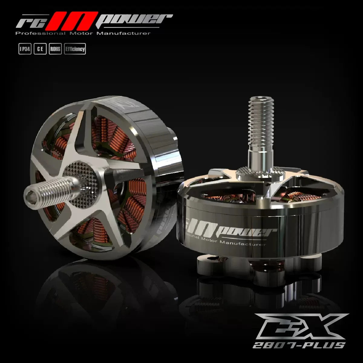 RCINPOWER EX2807 1300KV 4-6S MOTOR BRUSLESS UNTUK 6 "-7" HEAVY-LIFT RC FPV Drones