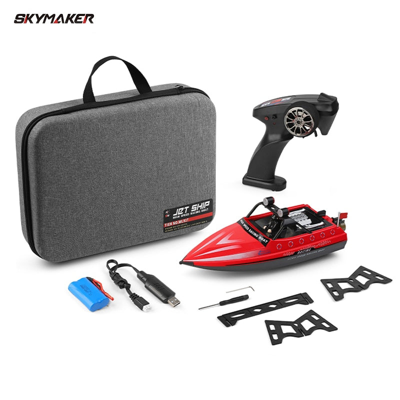Wltoys WL917 Boat - Mini RC Jet Boat with Remote Control Water Jet Thruster 2.4G Electric High Speed Racing Boat Toy for Children