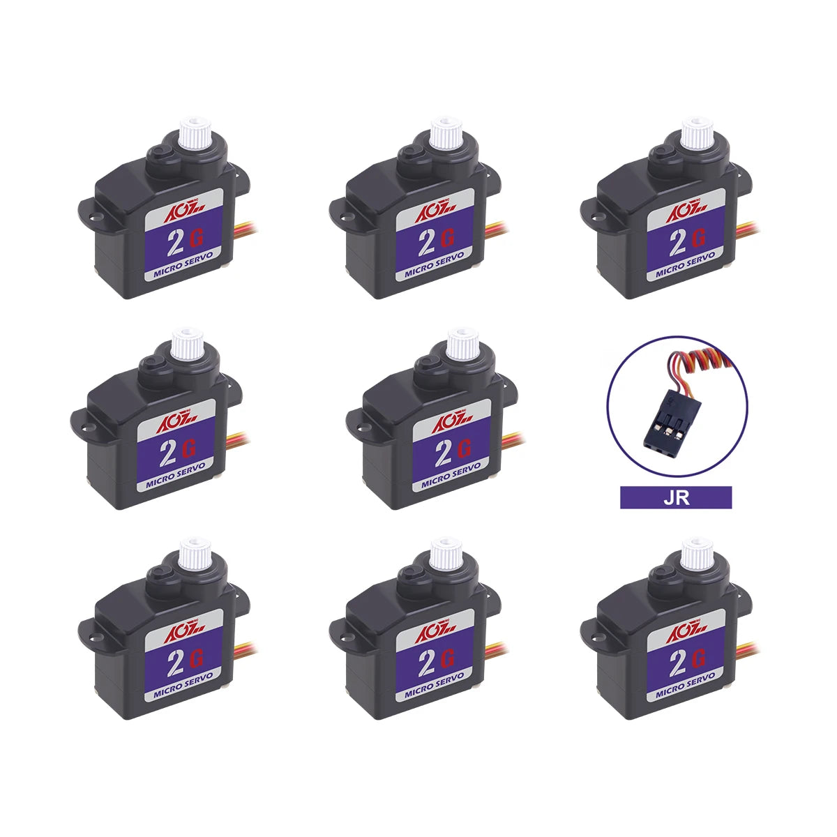 AGFRC C02CLS - 0.11kg / 0.06sec Plastic Gear 180 Degree 2.2g Sub-Micro Nano Digital Servo For Micro Parkflyers RC Plane Helicopter