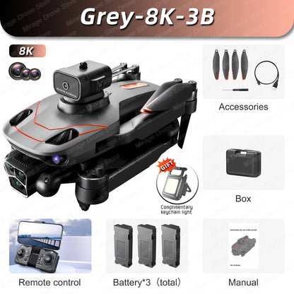 S115 Drone - 8K Professinal With Three Camera Wide Angle Optical Flow Localization Four-way Obstacle Avoidance Quadcopter