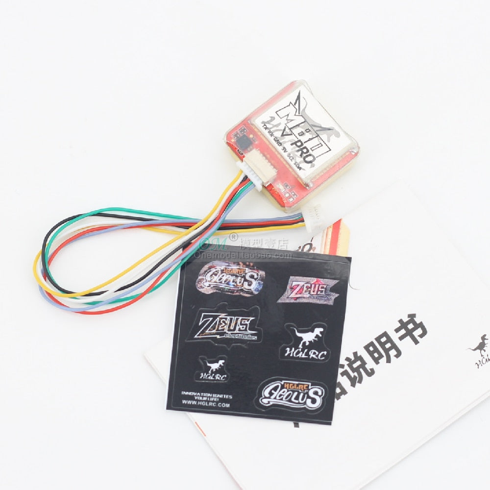 1/2PCS HGLRC M80 PRO /M80PRO GPS GLONASS GALILEO - QZSS SBAS BDS QMC5883 Compass 5V Power 25mm x 25mm x 8.3mm For FPV Drones