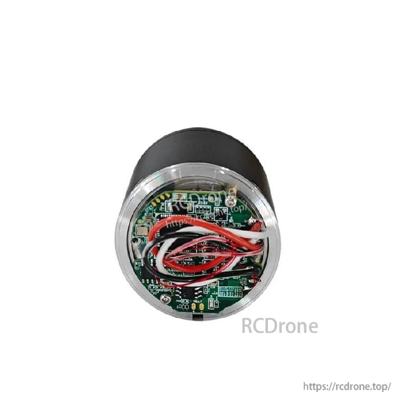 24V, 31W planetary motor with 8:1 ratio, CAN interface, 14-bit encoder, IP54 rating, and compact cylindrical design.