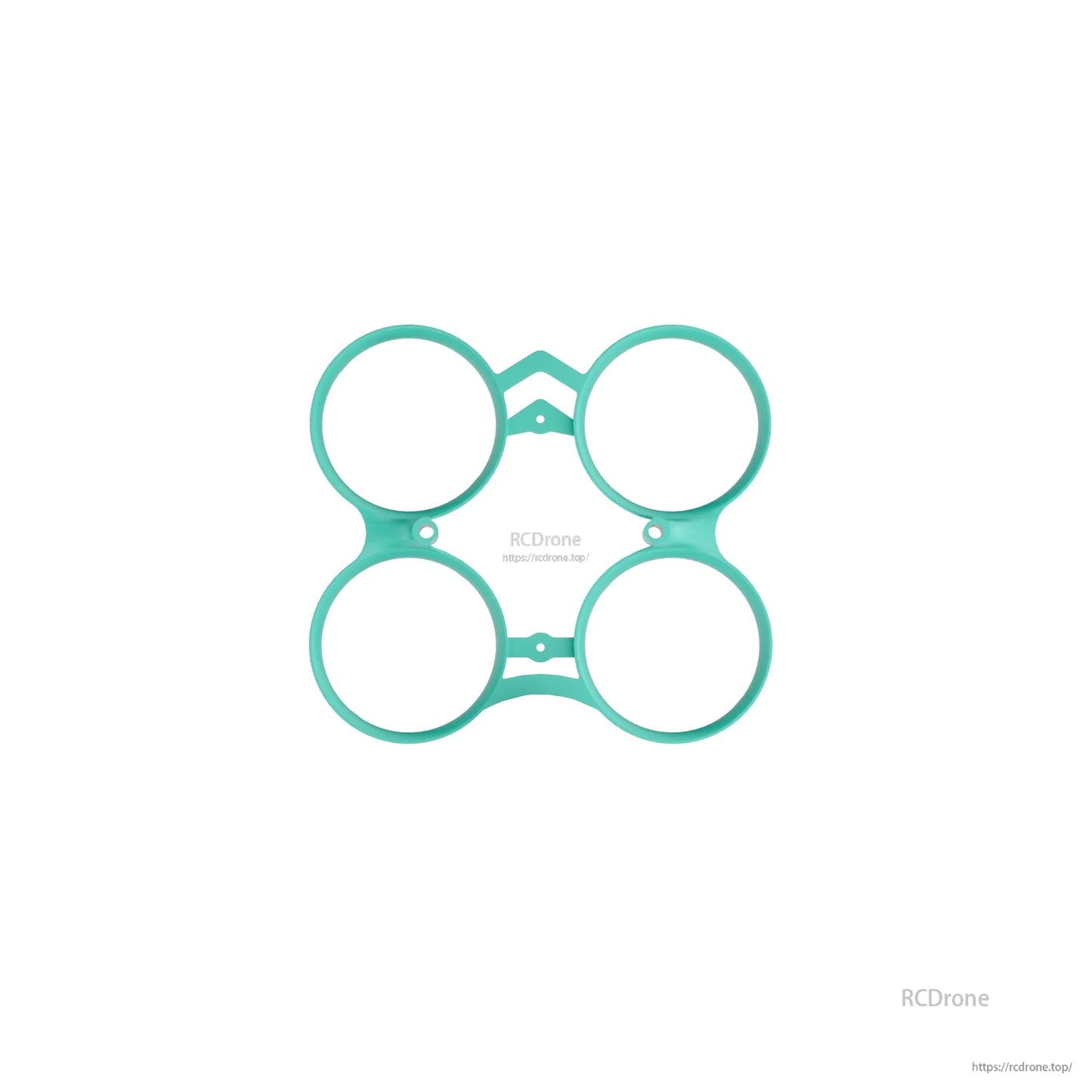 Teal duct guard frame piece with four circular prop guard rings
