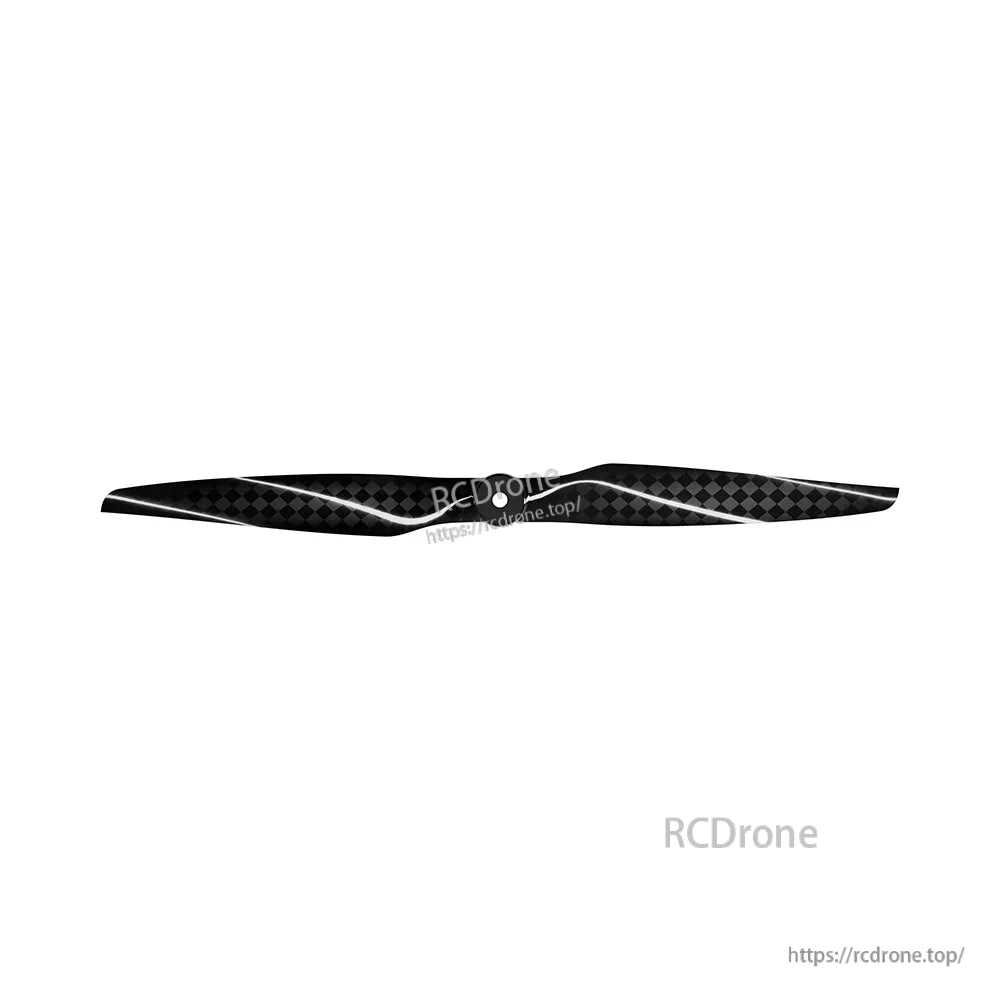 T-Hobby AMZ21x10 carbon fiber propeller with two-blade design and black woven carbon finish