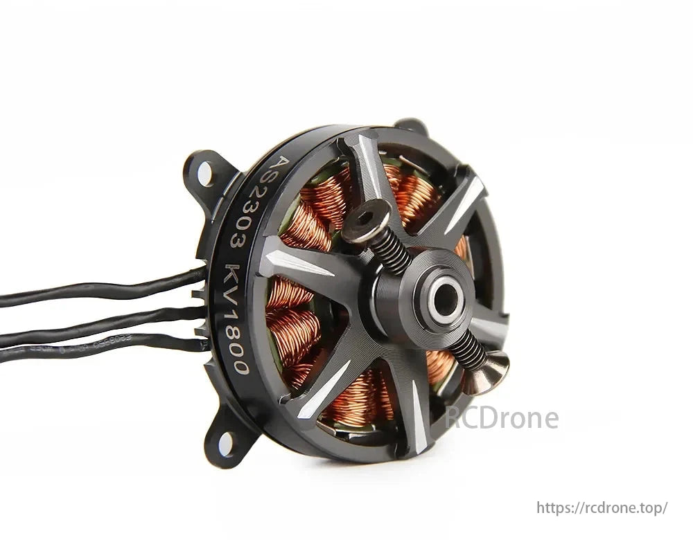 T-Motor AS2303 brushless motor for RC planes and FPV drones, 1800KV, offers high performance and efficiency.